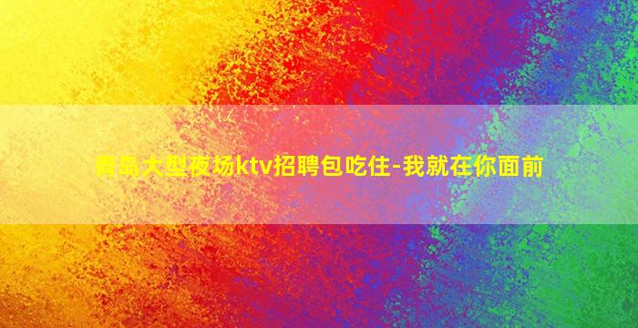 青岛大型夜场ktv招聘包吃住-我就在你面前